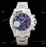 Swiss Replica Rolex Daytona JH 4130 Chronograph Watch Blue Arabic Dial